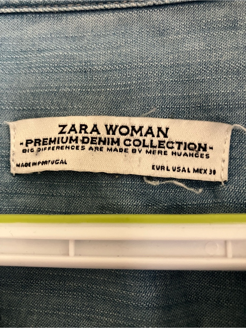 Zara Light Wash Denim Shirt - Picture 4 of 5